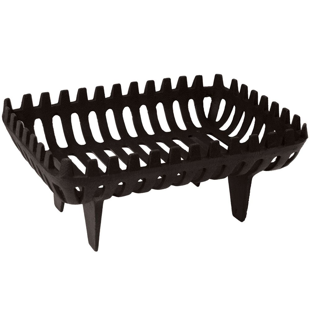 Cast Iron Fire Grate Fireside Log Basket Fireplace Holder By Home Discount
