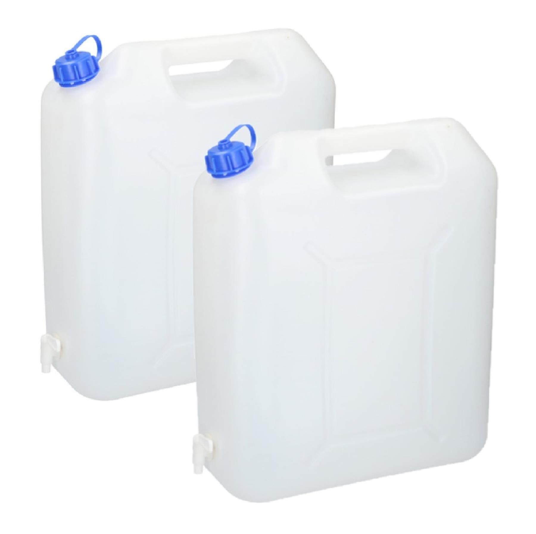20 Litre Water Carrier Jerry Can Container Food Grade Plastic With Tap