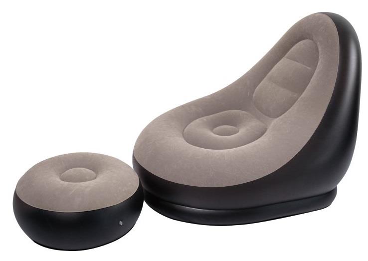Inflatable Deluxe Lounger Ottoman Couch Gaming Chair Foot Stool Seat Air