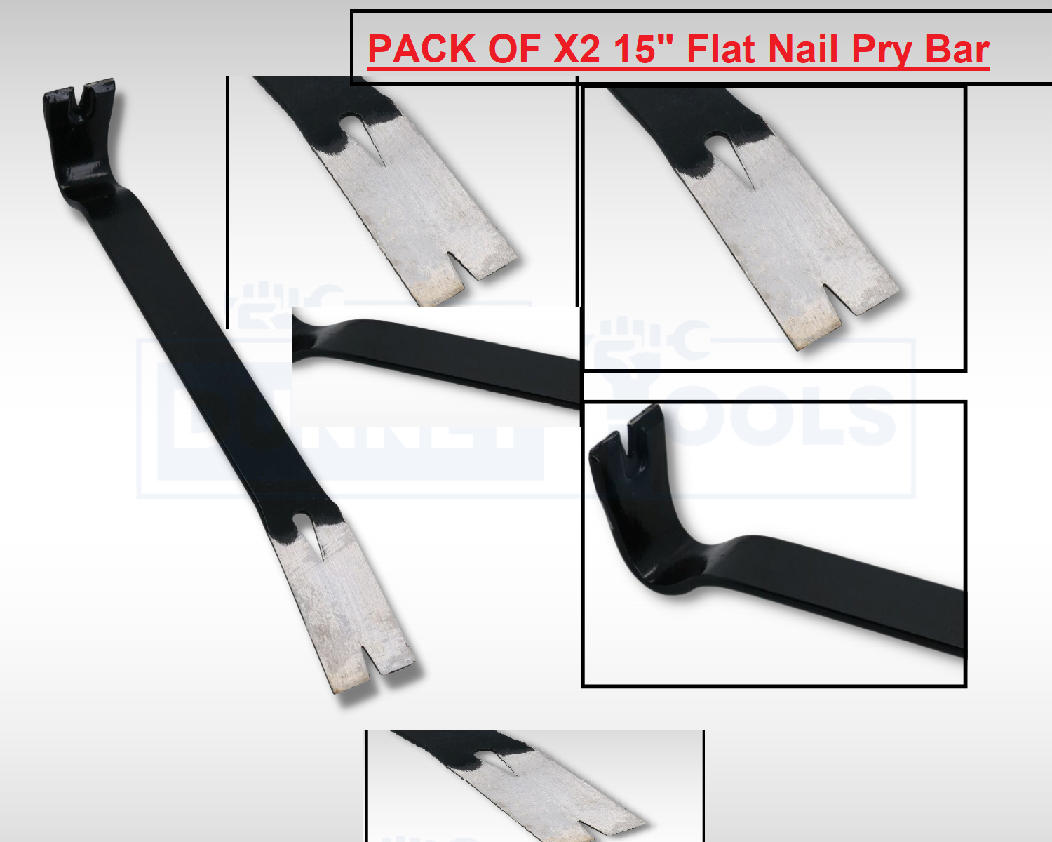 15" Flat Nail Pry Bar Crowbar Floorboard Utility Remover Level Prise Bar Tool