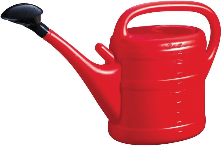 Lightweight Red Plastic Watering Can Garden Plants Indoor Outdoor 10 Litre