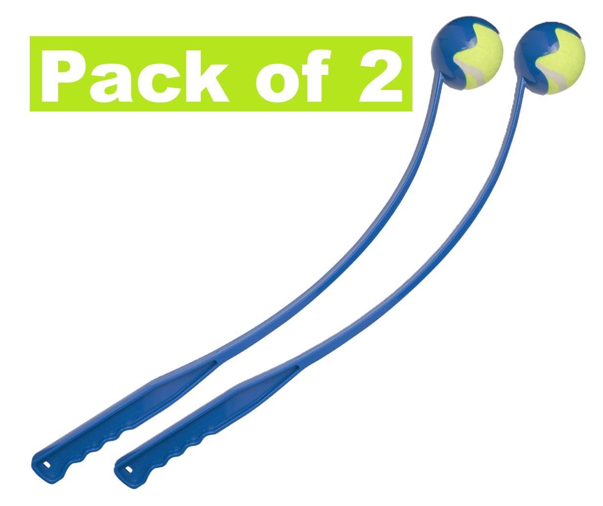 2 x 65CM DOG BALL LAUNCHER THROWER PET TRAINING FETCH RETRIEVE CHUCKER LARGE
