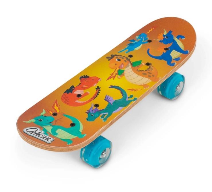 Dragons Skateboard Children Kids Beginner Bag Board Double Kick Deck 43.18cm