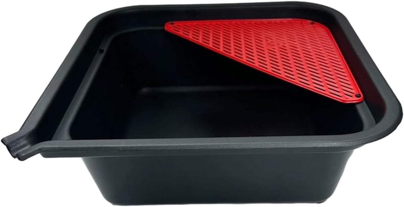 Oil Drain Pan 9 Litre 9L Car Van Oil Drain Draining Fluid Tank Container Tools