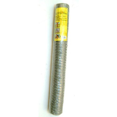 Galvanised Steel Chicken Rabbit Wire 5m Width Mesh Aviary Fencing Garden 13mm