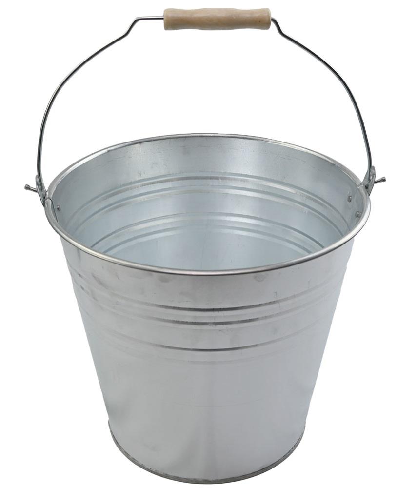 GALB 12 Litre Galvanised Bucket - Silver