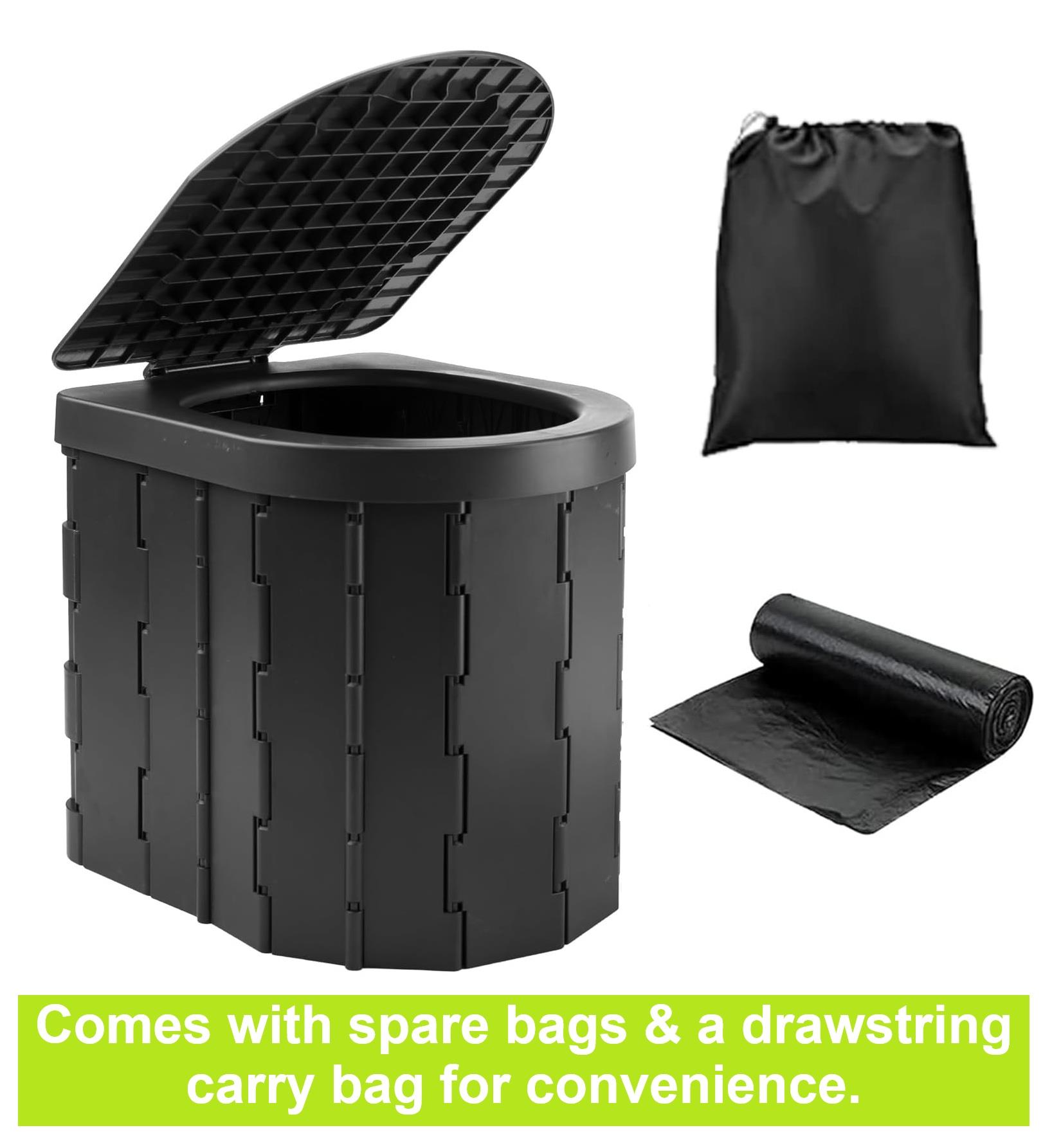 Portable Camping Fold Toilet COMPACT POTTY LOO CARAVAN PICNIC FISHING FESTIVALS
