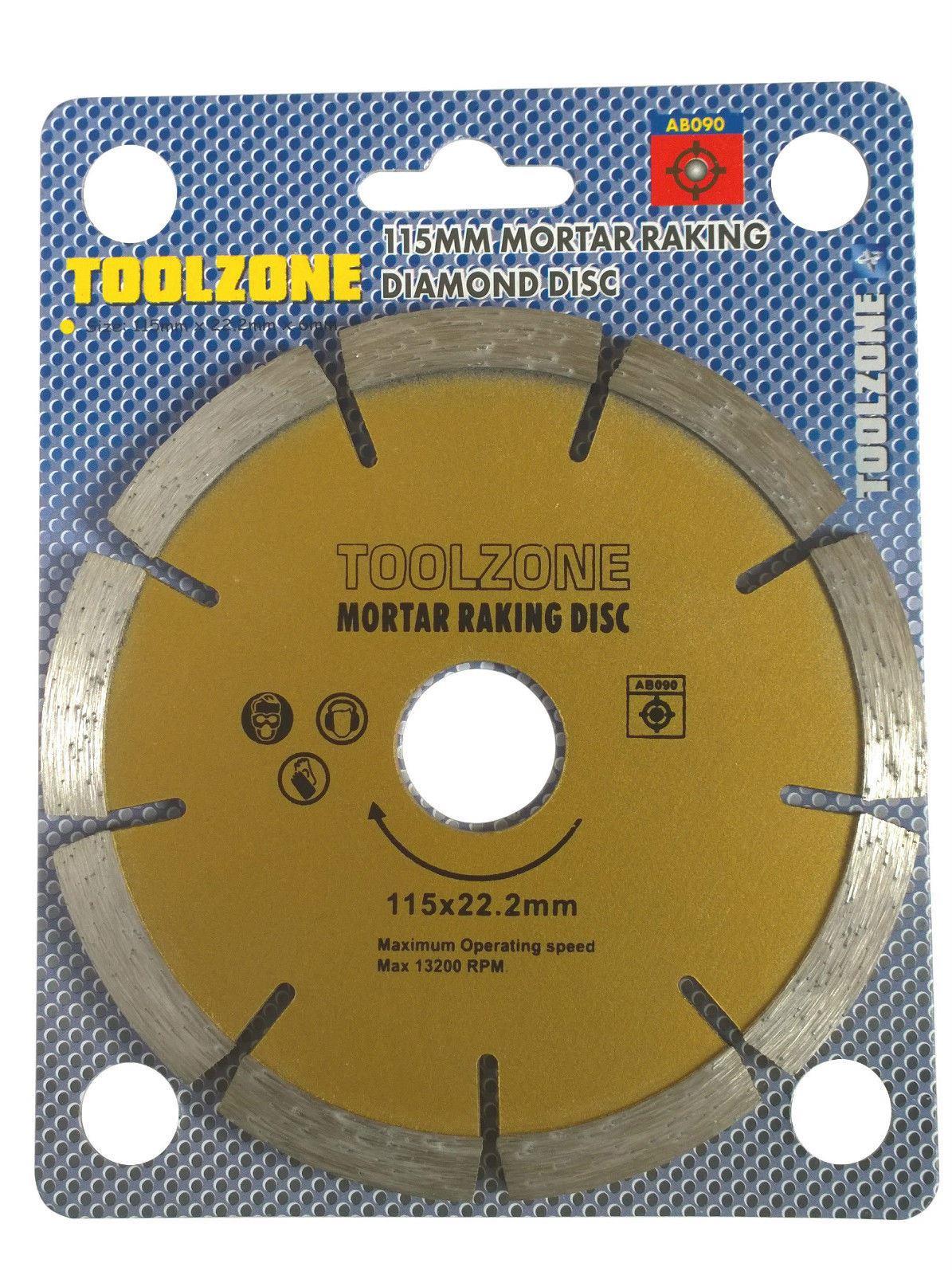 Mortar Raking Disc. Diamond pointing Raker Disc 115mm 4.5" angle grinder Blade