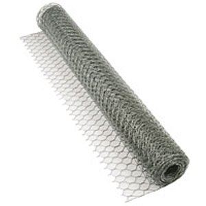 5m x 0.6m Galvanised Wire Netting Garden Fencing Roll with 25mm Mesh