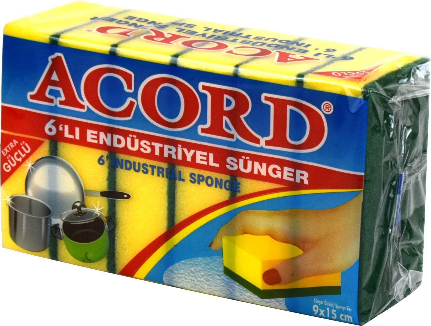 Heavy Duty Scourers Sponge Professional Catering Sponge Grade Scourers 6Pk