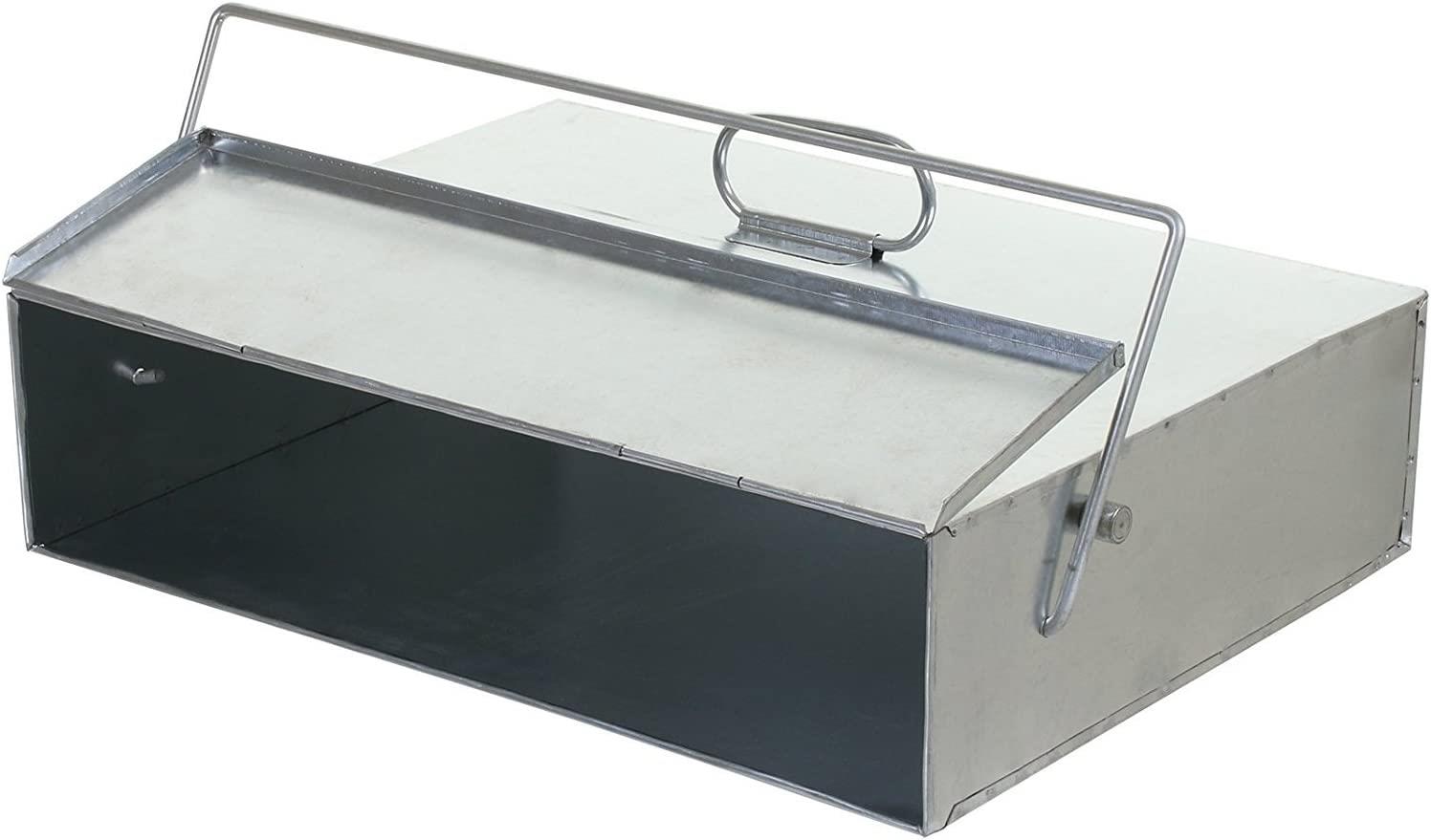 Ash Carrier Galvanised Metal Hot Tidy Box Container Fireplace Pan Bucket Bin Ash Storage Box