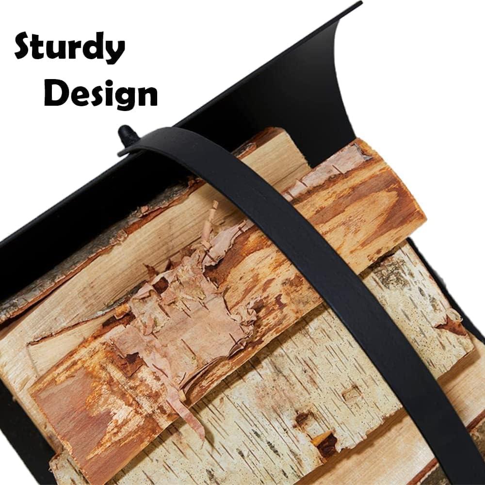 Log Holder Storage Outdoor Indoor Fireplace Accessories Round Fire Store
