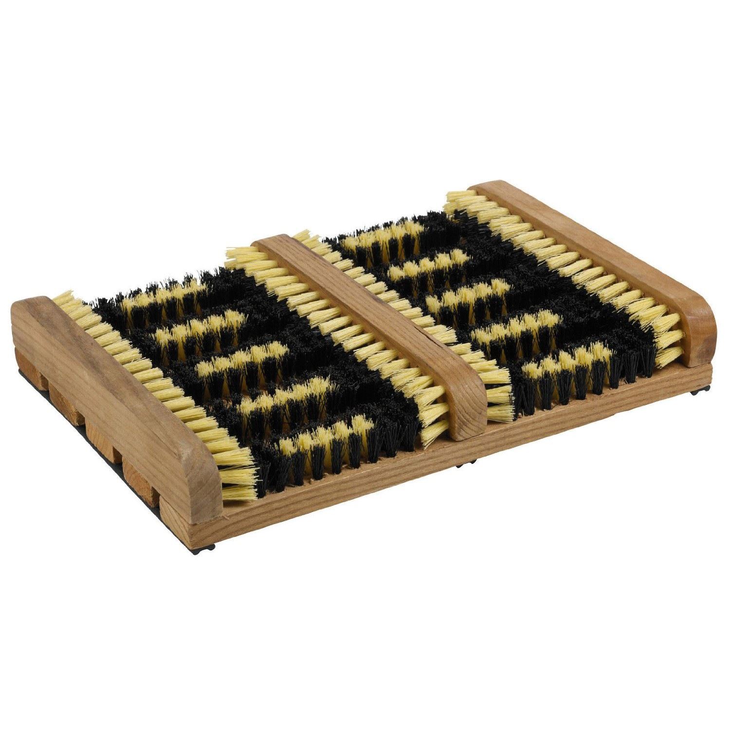 Double SHOE BOOT CLEANNER Wellington Door MAT Scraper Brush Outdoor UK