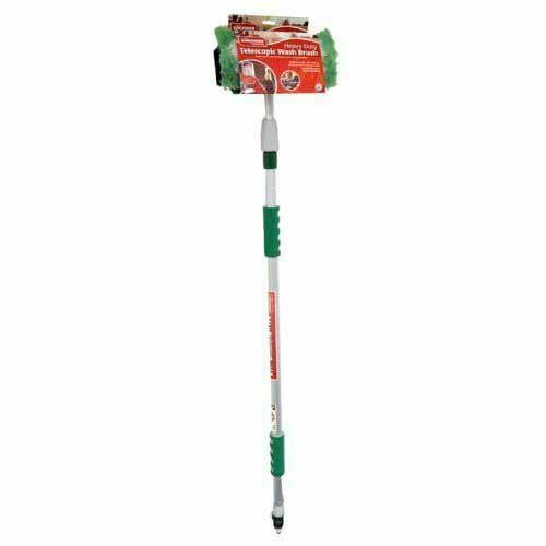 Kingfisher 2m Telescopic Hose Water Fed Caravan Boat Car Van Bus Window Wash Brush Cleaner