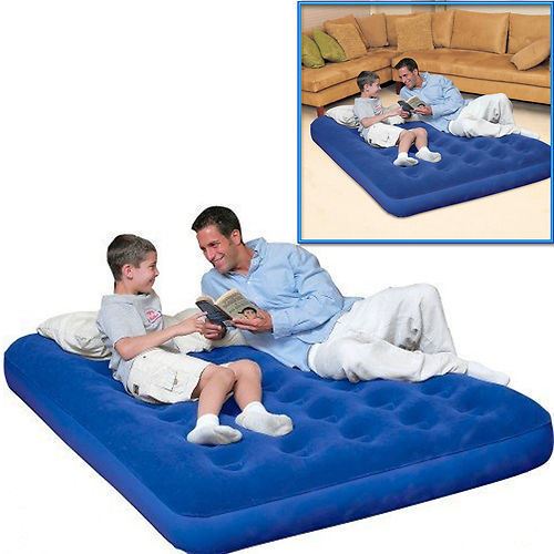 Bestway Easy-Inflate Double Airbed - Blue