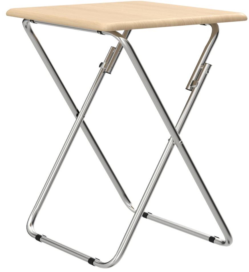 Folding Snack Table Wooden TV Side Laptop Coffee Tea Picnic New Natural