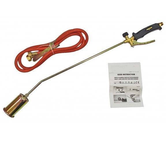 Long Arm Propane Gas Torch Burner 2m Hose Roofers Roof kit weed torch
