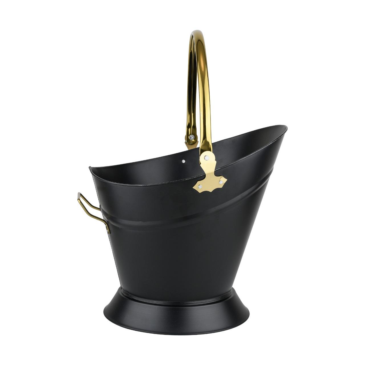 COAL BUCKET WATERLOO CHARCOAL ASH LOG SCUTTLE HOD FIRESIDE STEEL