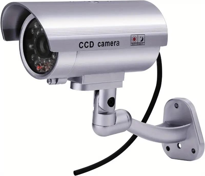 CCD 1100B Outdoor Indoor Fake Dummy Imitation CCTV Security Camera with Blinking Flashing Light Bullet Shape