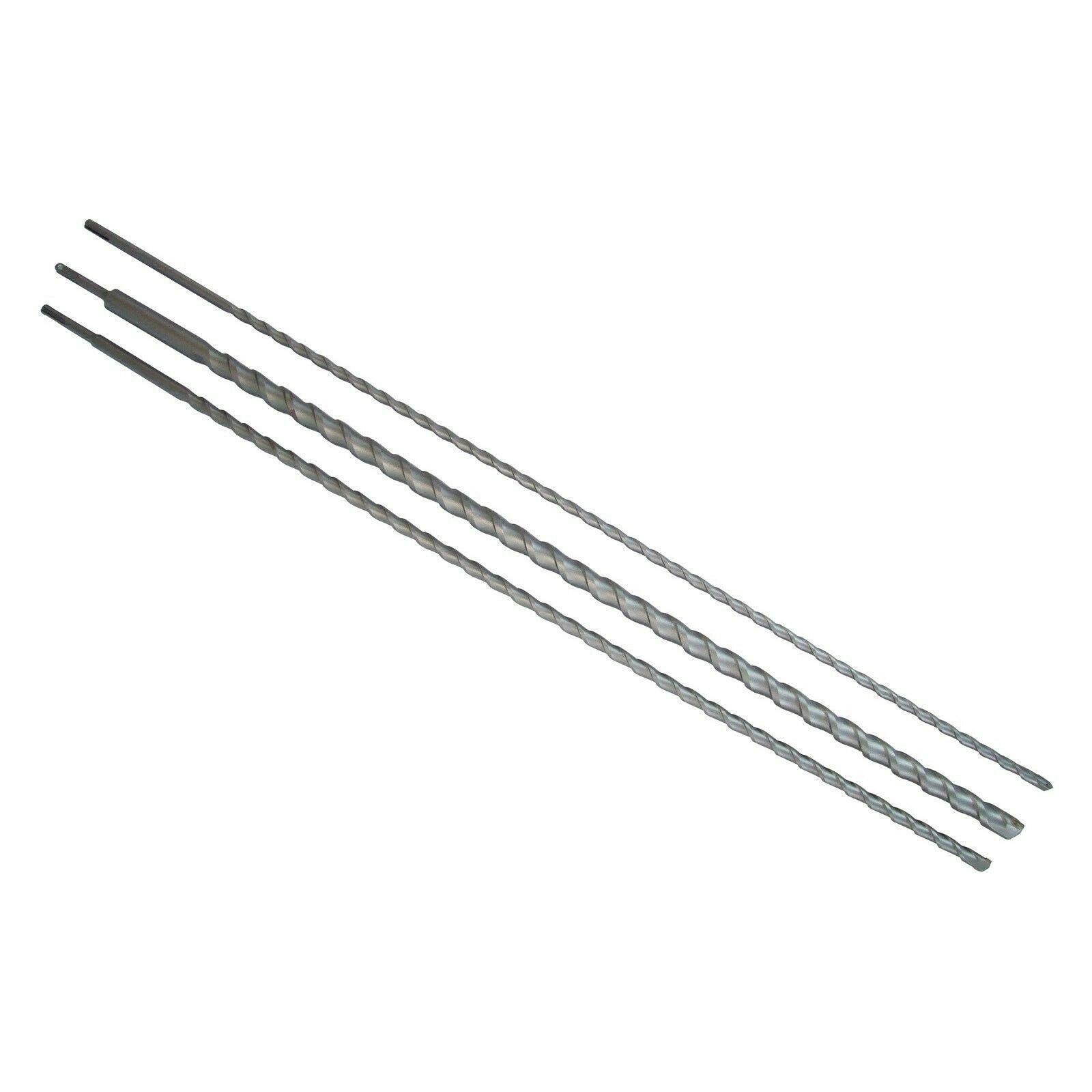 3pc 1metre SDS Drills Masonary Brick 12, 16, 24mm Drill Bit Set