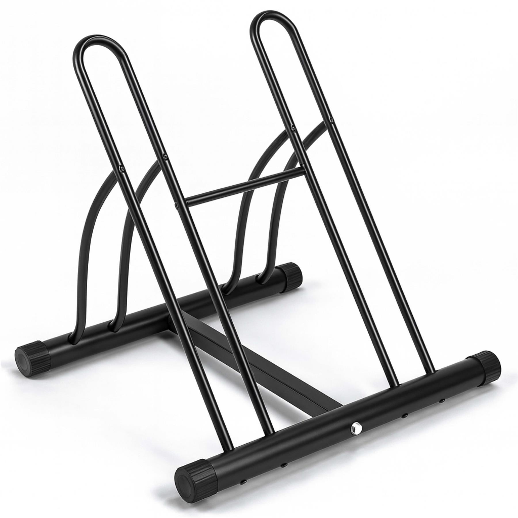 Double Heavy Duty Bike Bicycle Floor Parking Stand Holder Storage Cycle Rack