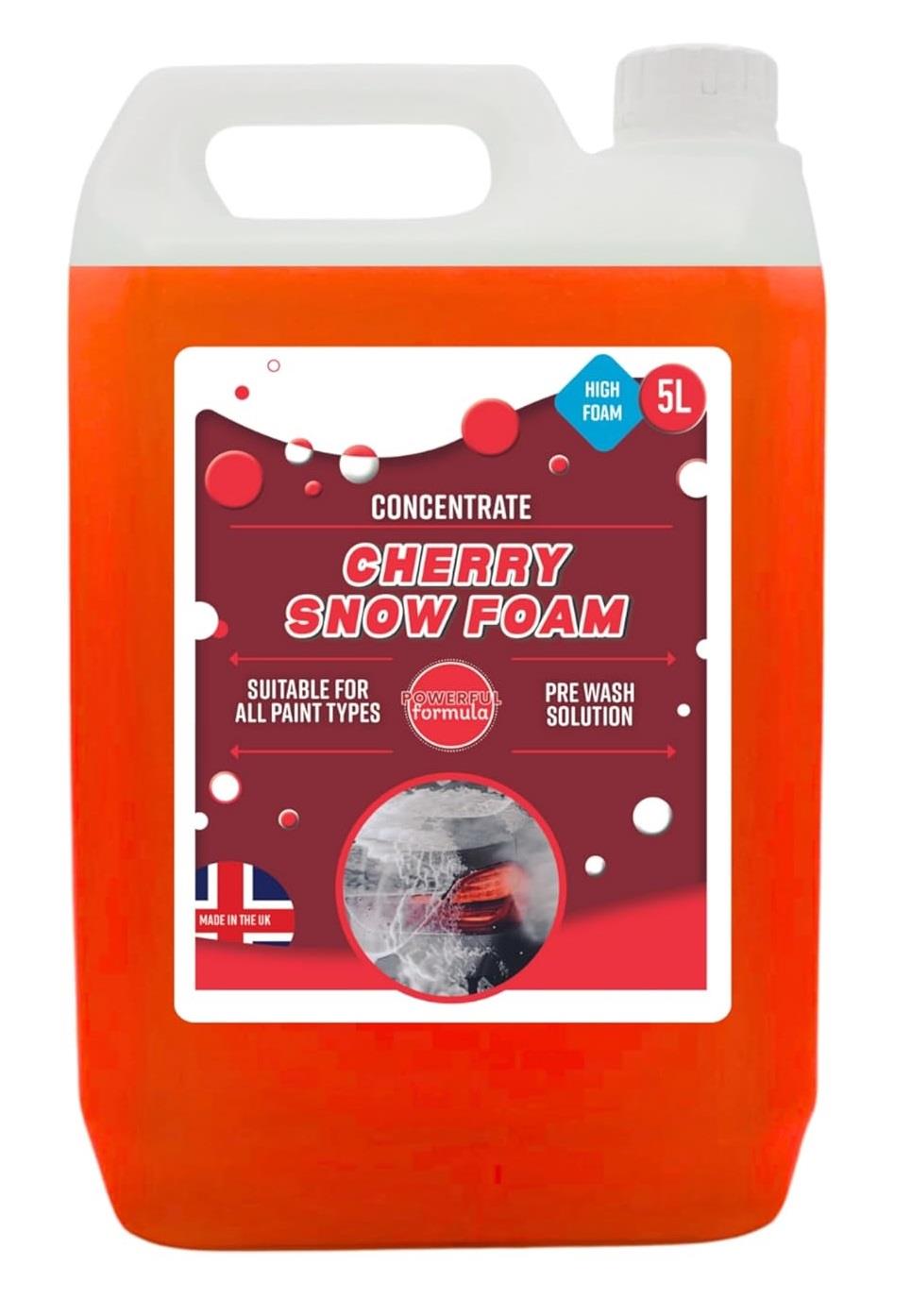 Snow Foam Car Shampoo Vehicle Cleaner 5L Jerry Cherry Scented