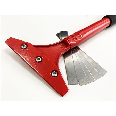 4" Wallpaper & Floor Tile Adhesive Removal Endurance Scraper Tool + 5pcs Blades