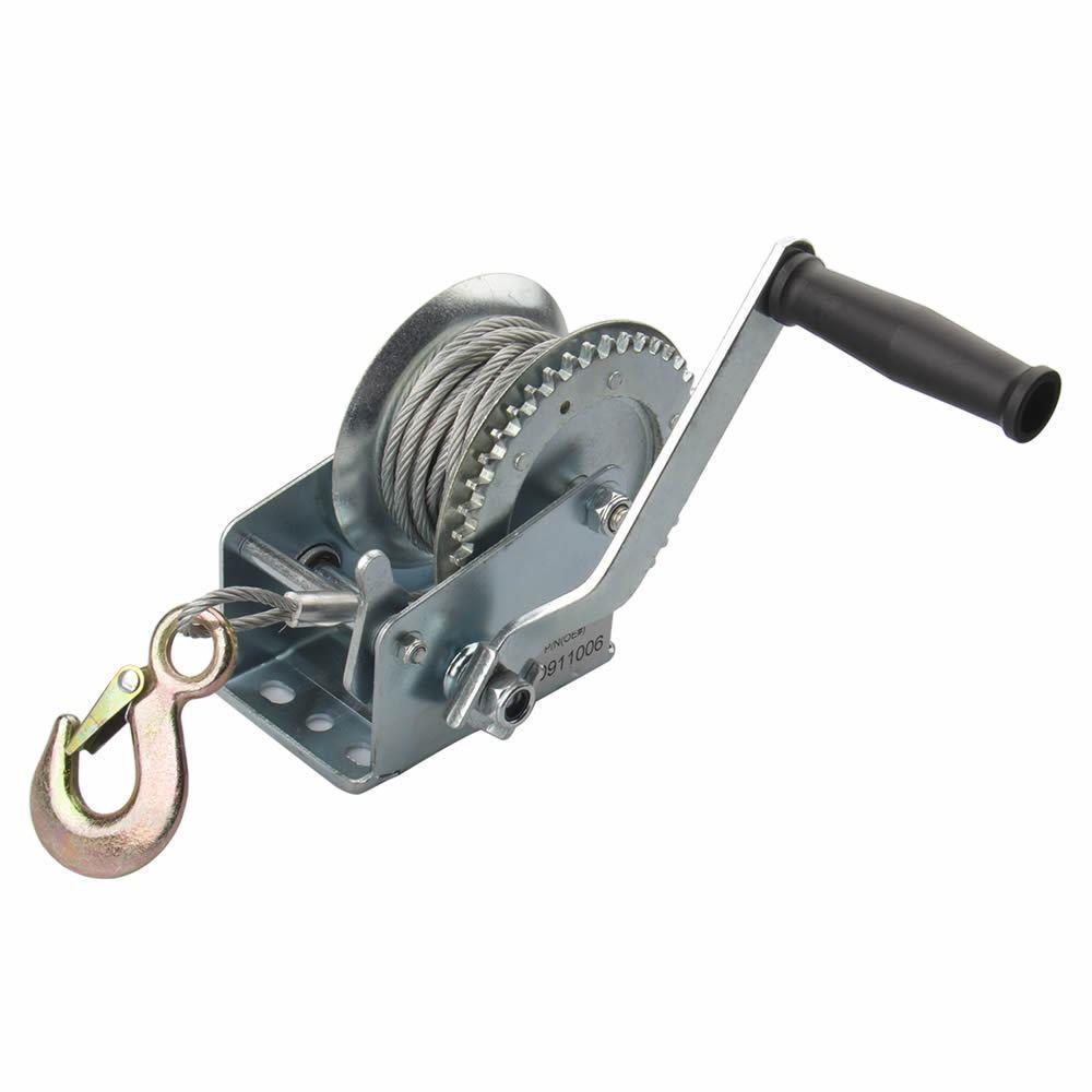 1200LB 20M MANUAL BOAT MARINE CAR VAN TRAILER HAND POWERED WINCH PULLER