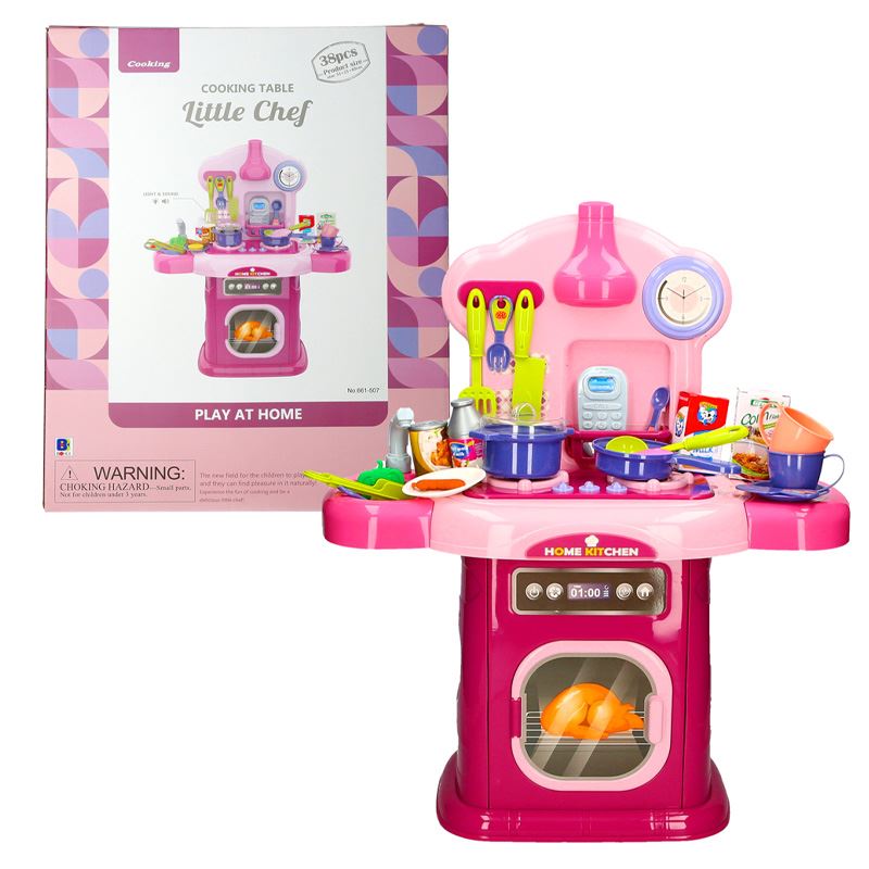Kids Kitchen Playset Pretend Play Toy Set Indoor Cooking Play Kitchen