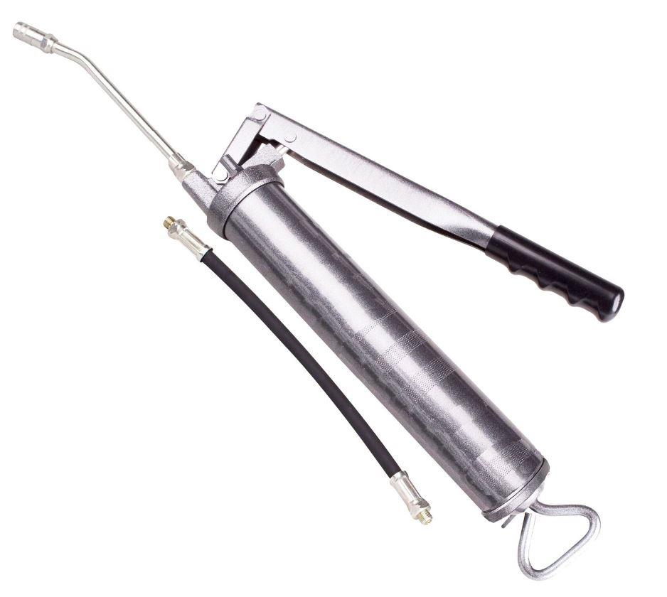 Heavy Duty Powerful Grease Gun Pistol Grip With Manual Flex Hose 445cc