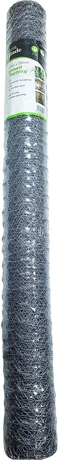Green Blade BB-CW110 10 x 0.9m Galvanized Wire Netting with 25mm Mesh