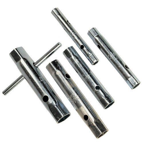 6pc Tubular Box Wrench Set 6mm To 17mm Tube Spanners Deep Metric Socket