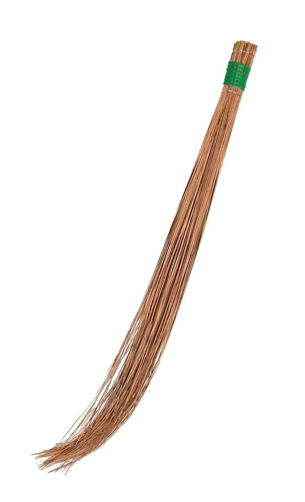 Indian Natural Coconut Leaf Grass Broom Stick Nariyal Jhadu 1 Pcs