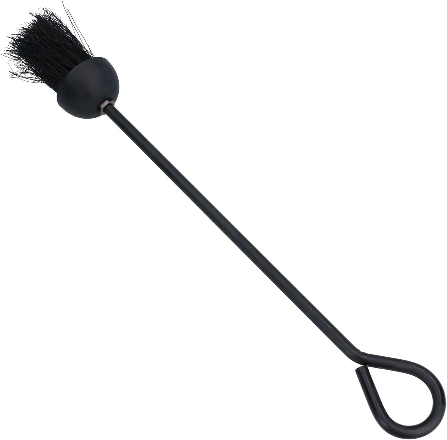 18" Loop Top Brush Fire Coal Wood Log Burner Black Steel Metal 450mm Sweep