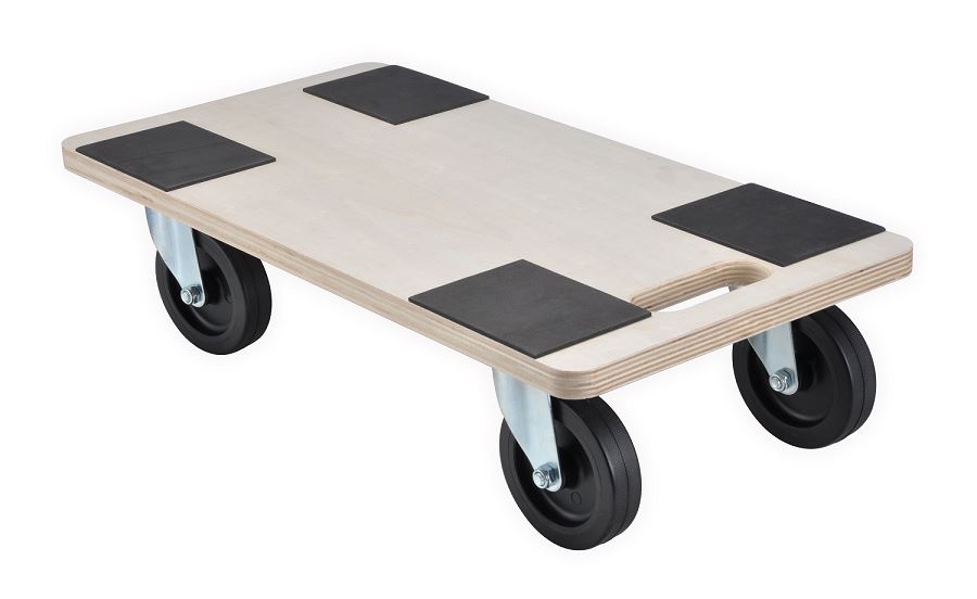 400kg Heavy Duty Anti Slip Hand Dolly Trolley Cart Furniture Moving Wooden Platform Mover