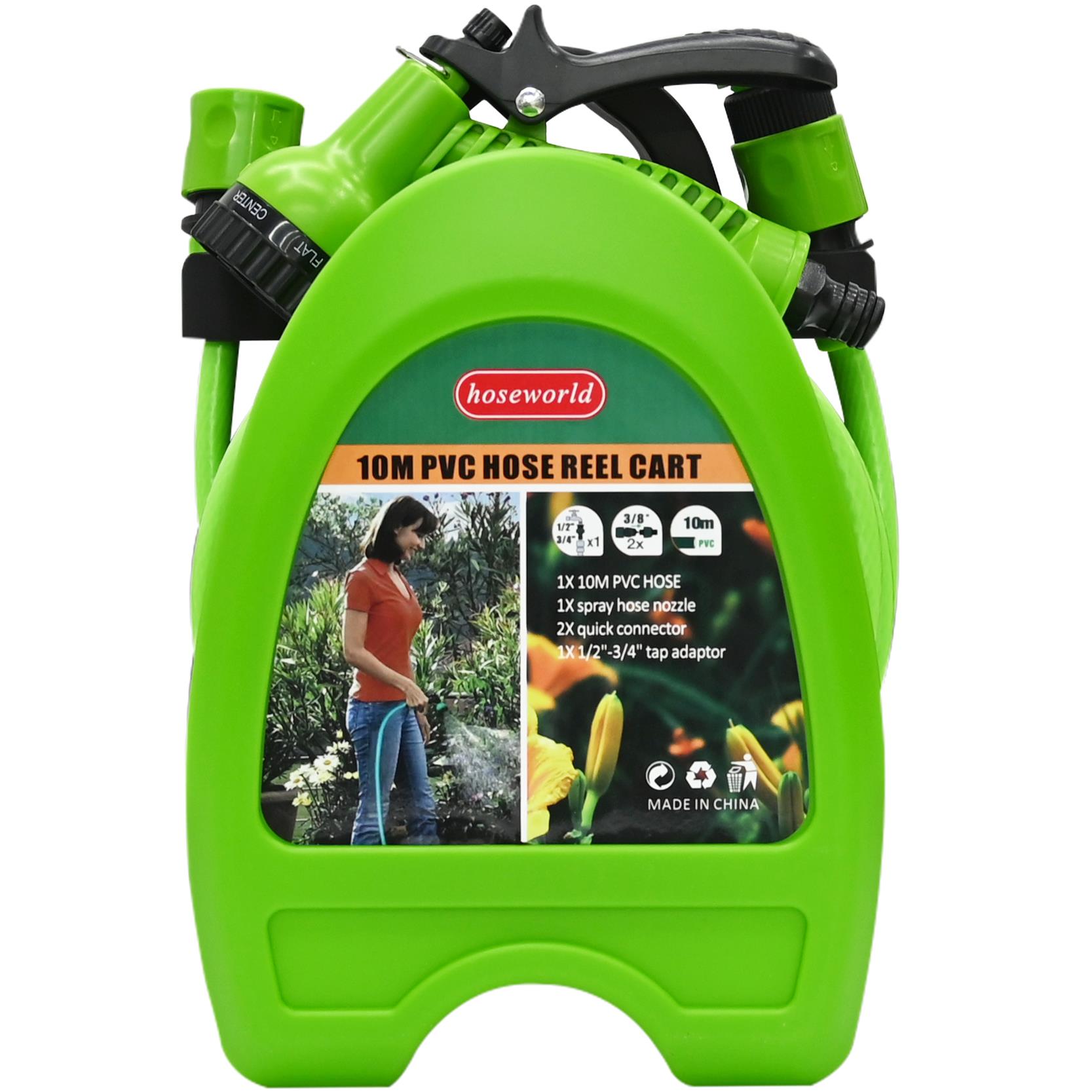 Mini Garden Hose Reel 10M/32 Feet Portable Water Pipe Free Standing Hose