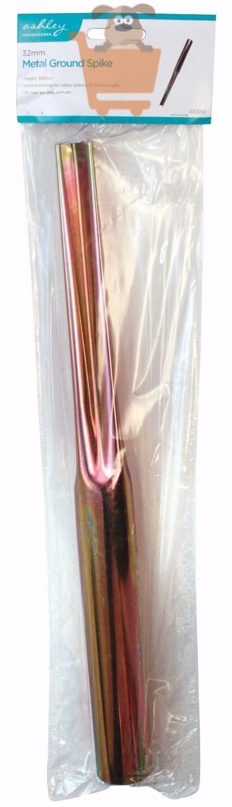 Metal Ground Spike Rotary Airer Parasol Washing Line Socket