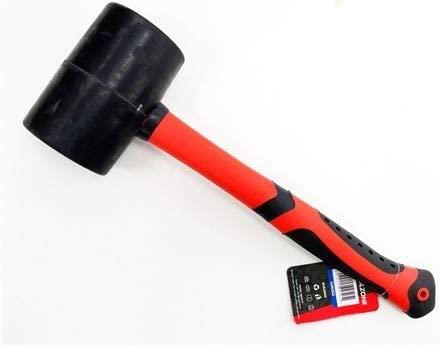 Camping Travelling Brick Laying Heavy Duty Fibre Handle 32Oz Rubber Mallet