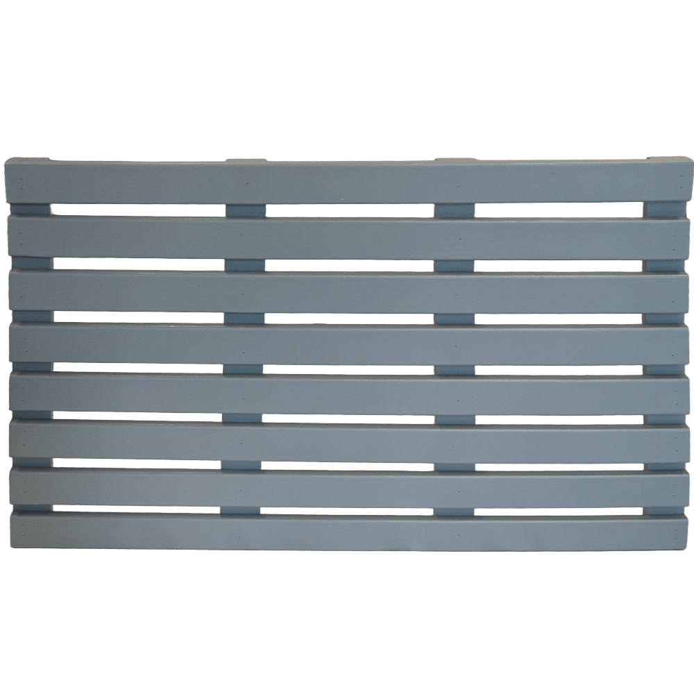 Bamboo Duck Board Wooden Gray Wood Bathroom Rectangular Shower Bath Mat