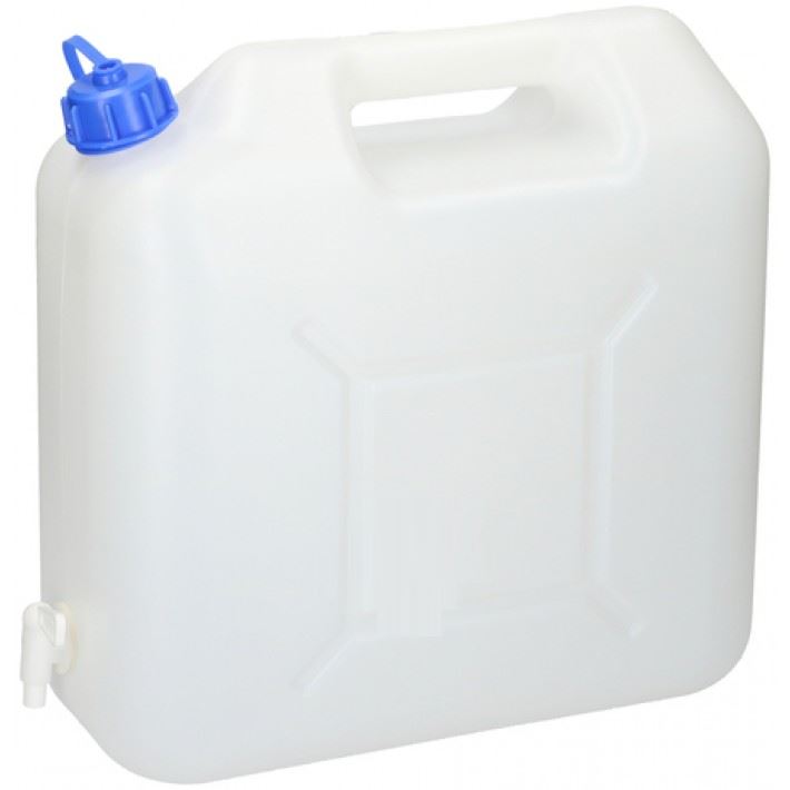 Unibos 15Ltr White Watercan Storage With Tap and Handle Plastic