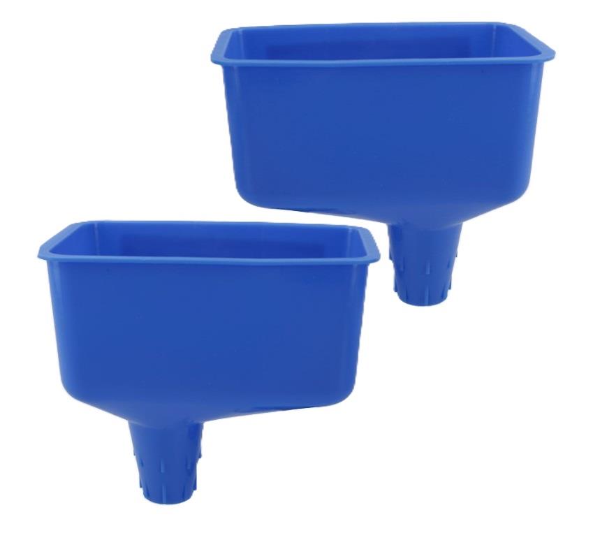 2X EXTRA LARGE TRACTOR FUNNEL RECTANGULAR SQUARE OIL FUEL PETROL DIESEL
