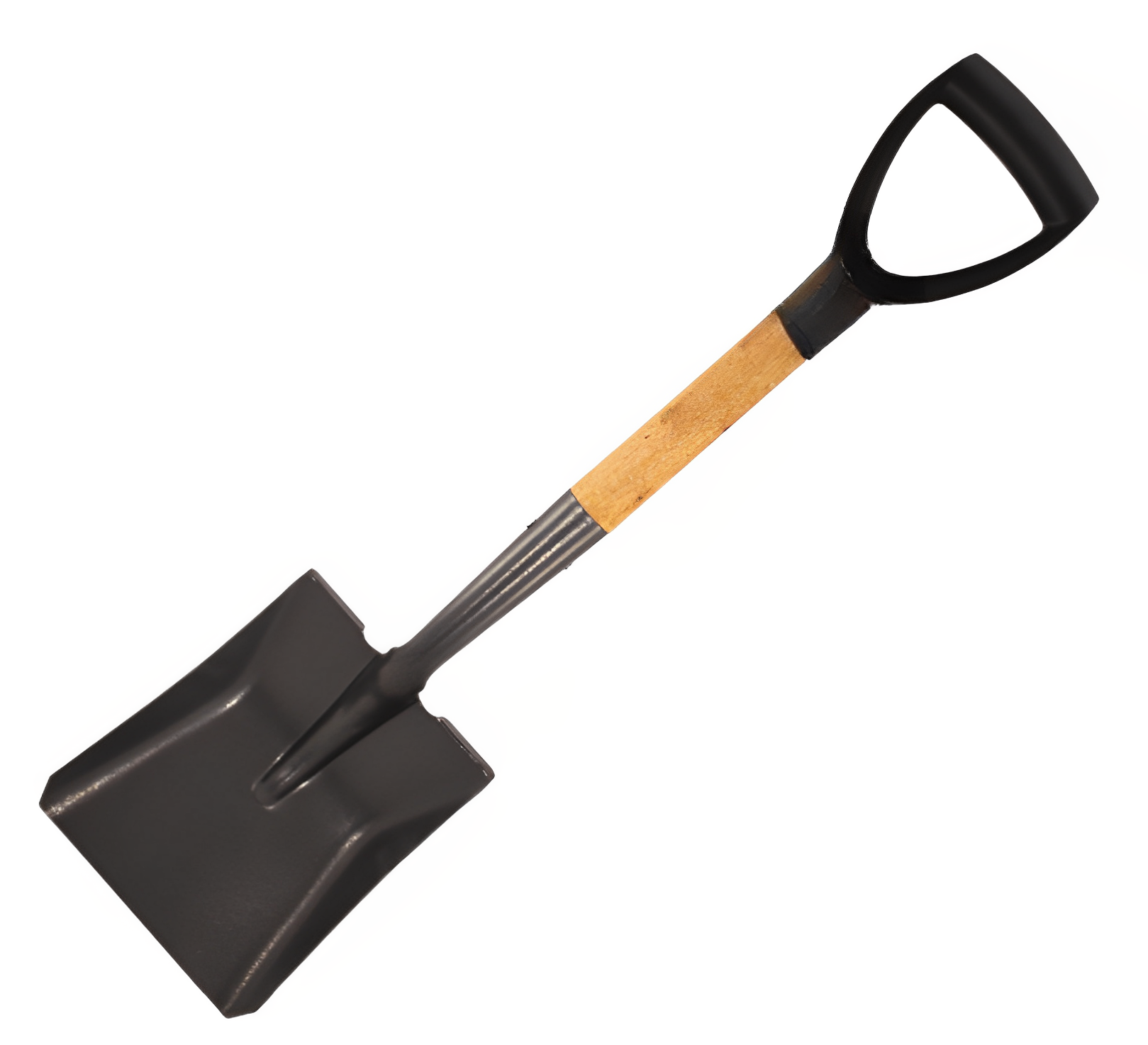 Micro Shovel Square Head Wooden Shaft Handle Small Digging Gardening
