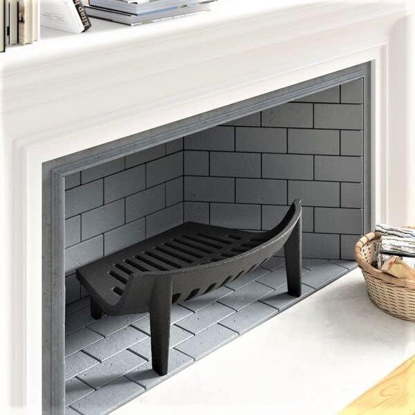 Fire Grate Cast Iron Black 18" Fireplace Log Coal Open Fire Accessoryast Iron Black 14" 16" 18" Fireplace Log Coal Open Fire Accessory