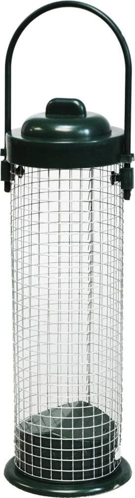 Outdoor Garden Hanging Standard Metal Nut Wild Bird Feeder Green