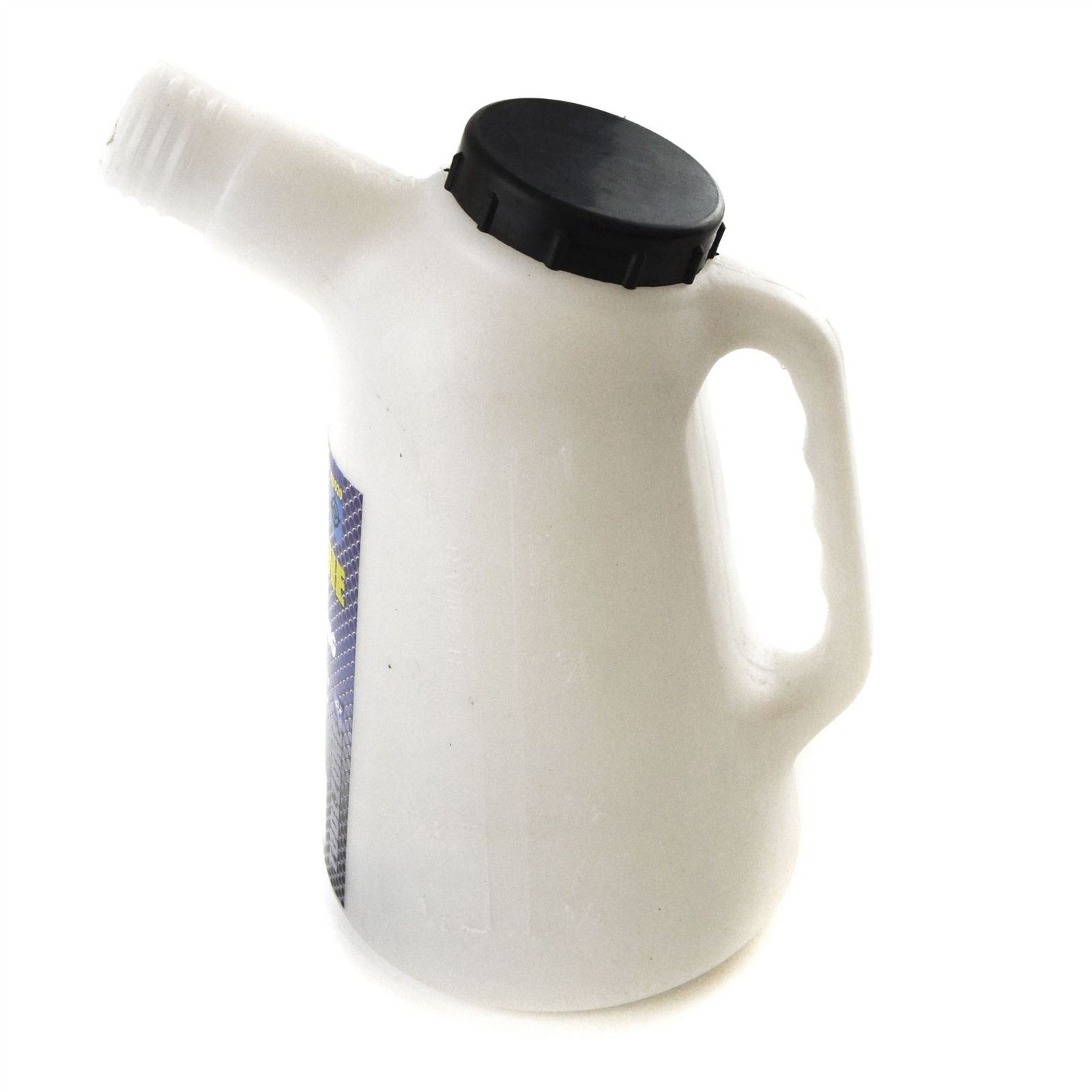 1L Measuring Jug With Lid & Spout Liquid Diesel Petrol Water Pot Metric Imperi